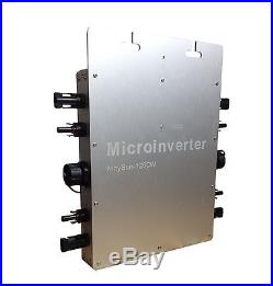 1200W MPPT Solar Grid Tie Inverter DC22-50V to AC Power Inverter IP65 Waterproof
