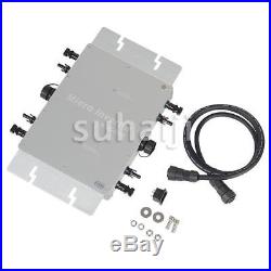 1200W MPPT Solar Micro Grid Tie Inverter IP65 DC 10.5-50V AC90-260V 50/60Hz USA
