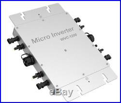 1200W MPPT Waterproof Solar Grid Tie Inverter DC22-50V to AC Power Inverter