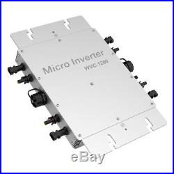 1200W MPPT Waterproof Solar Grid Tie Inverter DC22-50V to AC Power Inverter IP65