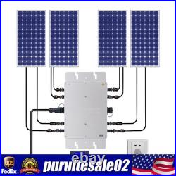 1200W Micro Solar Panel Smart Inverter Pure Sine Wave MPPT Grid Tie Inversor New
