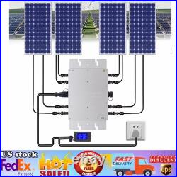 1200W Micro Solar Panel Smart Inverter Pure Sine Wave MPPT Grid Tie Inversor New