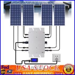 1200W Micro Solar Panel Smart Inverter Pure Sine Wave MPPT Grid Tie Inversor New