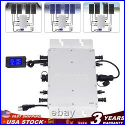 1200W Micro Solar Panel Smart Inverter Pure Sine Wave MPPT Grid Tie Inversor New