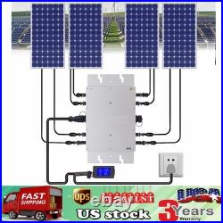 1200W Micro Solar Panel Smart Inverter Pure Sine Wave MPPT Grid Tie Inversor New