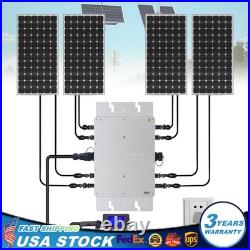 1200W Micro Solar Panel Smart Inverter Pure Sine Wave MPPT Grid Tie Inversor New