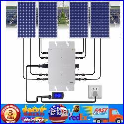 1200W Micro Solar Panel Smart Inverter Pure Sine Wave MPPT Grid Tie Inversor New