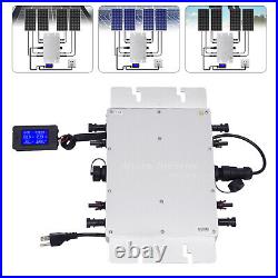 1200W Micro Solar Panel Smart Inverter Pure Sine Wave MPPT Grid Tie Inversor New