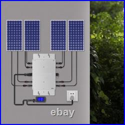 1200W Micro Solar Panel Smart Inverter Pure Sine Wave MPPT Grid Tie Inversor New