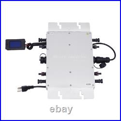 1200W Micro Solar Panel Smart Inverter Pure Sine Wave MPPT Grid Tie Inversor New