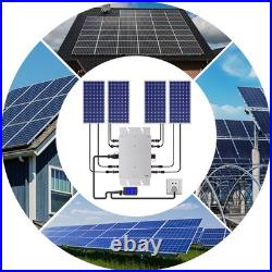 1200W Micro Solar Panel Smart Inverter Pure Sine Wave MPPT Grid Tie Inversor New