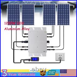 1200W Micro Solar Panel Smart Inverter Pure Sine Wave MPPT Grid Tie Inversor USA
