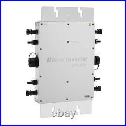 1200W Micro Solar Panel Smart Inverter Pure Sine Wave MPPT Grid Tie Inversor USA