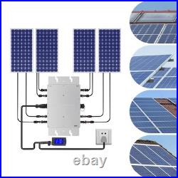 1200W Micro Solar Panel Smart Inverter Pure Sine Wave MPPT Grid Tie Inversor USA
