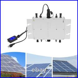 1200W Micro Solar Panel Smart Inverter Pure Sine Wave MPPT Grid Tie Inversor USA