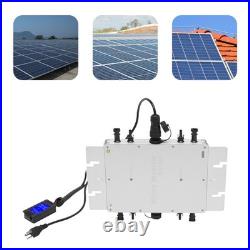 1200W Micro Solar Panel Smart Inverter Pure Sine Wave MPPT Grid Tie Inversor USA