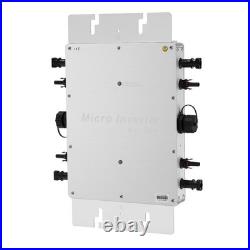 1200W Micro Solar Panel Smart Inverter Pure Sine Wave MPPT Grid Tie Inversor USA
