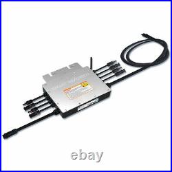 1200W Microinvert Grid Tie Inverter DC18-50V to AC 110/220V Auto Waterproof IP65