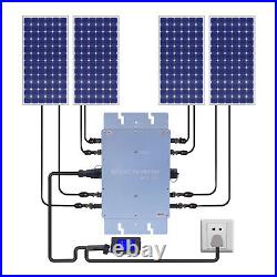 1200W Solar Grid Tie Inverter Waterproof IP65 DC 17-50V Pure Sine Wave Inverter