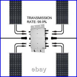 1200W Solar Grid Tie Micro Inverter DC 22-50V to AC 110V Pure Sine Wave MPPT