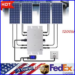 1200W Solar Grid Tie Micro Inverter For Solar Panel Grid Tie Inverter With LCD