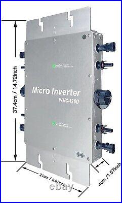 1200W Solar Grid Tie Micro Inverter WVC1200 AC Data Monitoring Display Screen