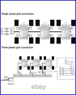 1200W Solar Grid Tie Micro Inverter WVC1200 AC Data Monitoring Display Screen