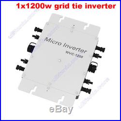 1200W Solar Inverter 1200 Watt Grid Tie Inverter MPPT Pure Sine Wave WVC1200