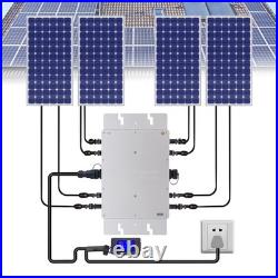 1200W Solar Micro Inverter MPPT Grid Tie Pure Sine Wave DC AC LCD Aluminum Alloy