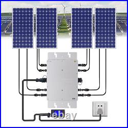 1200W Solar Micro Inverter MPPT Grid Tie Pure Sine Wave DC to AC LCD Waterproof