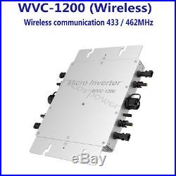 1200W Solar Power Grid Tie Inverter with monitoring system wvc modem