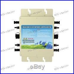 1200W Waterproof Grid Tie Inverter DC 24V to AC 110V MPPT Function MC4 Connector