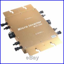1200W Waterproof Grid Tie Inverter DC22-50V to AC110V/220V Solar Micro Inverter