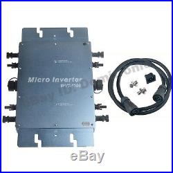 1200W Waterproof Grid Tie Inverter DC24V to AC110V Solar Inverter Pure Sine Wave