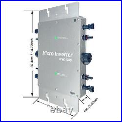 1200W Waterproof Solar Grid Tie Microinverter MPPT DC28-50V for 30V 36V PV Panel