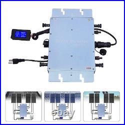 1200W Waterproof Solar Panel Kit Solar Micro Inverter Grid Tie MPPT DC 17V-50V