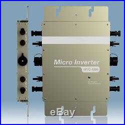1200W grid tie micro inverter with Power line communication, mppt pure sine wave