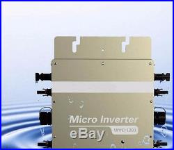 1200W grid tie micro inverter with wireless communication, mppt pure sine wave