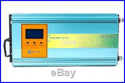 1200w grid tie power inverter DC 28-48V to AC 110V for 24V solar panel+LCD, MPPT