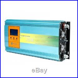 1200w grid tie power inverter dc 26.4-45v ac 110v for 24V solar panel+LCD, MPPT