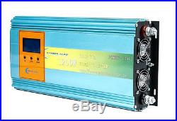 1200w grid tie power inverter dc28-48v to ac220v with LCD power meter for solar