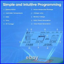 120A MPPT Solar Charger Controller 12V24V36V 48V 60V 72V 84V 96V Battery PV 230V