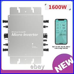 120v/230v 1600W 4 Channels MPPT Micro Grid Tie Solar Inverter Power Converter