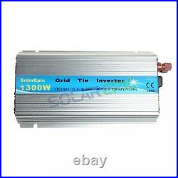 1300W MPPT Grid Tie Inverter DC18V/24V to AC110V/220V Pure Sine Wave Inverter CE