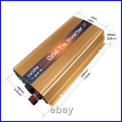Solarepic 1400W Grid Tie Inverter – DC24V/36V Solar Inverter With LCD Display & MPPT
