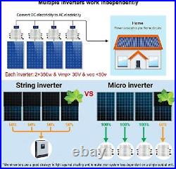 1400W Grid Tie Solar Inverter Microinverter Waterproof 120V/110V Power Inverters