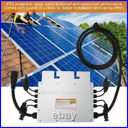 1400W LED Solar Grid Tie Inverter 18V-50V to 120V 230V MPPT Micro Waterproof