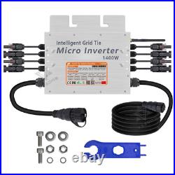 1400W Micro Solar Inverter MPPT on 24/36/48V Grid Tie Inverter Inversor for 110V