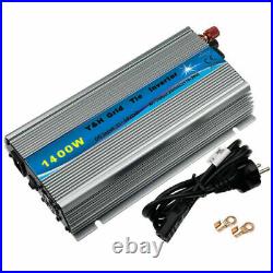 1400W Solar Grid Tie Inverter Stackable MPPT DC30-45V AC110 for 24V 36V PV Panel