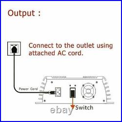 1400W Solar Grid Tie Inverter Stackable MPPT DC30-45V AC110 for 24V 36V PV Panel